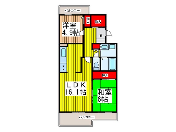 グランコート与野本町の物件間取画像